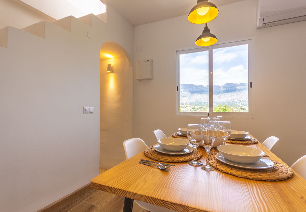 Casa en Altea - Wonderful Views Terrace 3BR Cottage - BBQ - AC Casa en Altea - Wonderful Views Terrace 3BR Cottage - BBQ - AC
