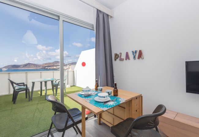 Estudio en Las Palmas de Gran Canaria - Penthouse Turismar Loft-Terrace & OceanView Estudio en Las Palmas de Gran Canaria - Penthouse Turismar Loft-Terrace & OceanView