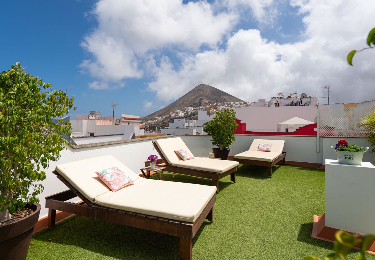 Villa in Gáldar - The Yellow House - Solarium - Climatized Pool Villa in Gáldar - The Yellow House - Solarium - Climatized Pool