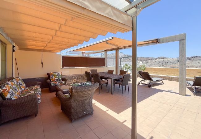 Bungalow in Mogán - 3BR Valley Dreamhouse -Solarium Terrace AirCon & P Bungalow in Mogán - 3BR Valley Dreamhouse -Solarium Terrace AirCon & P